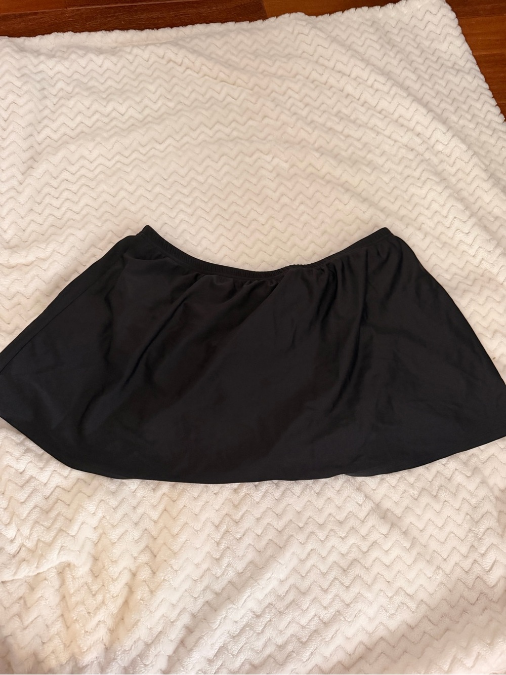 Women's Black Circle Skirt with Gentle Flare